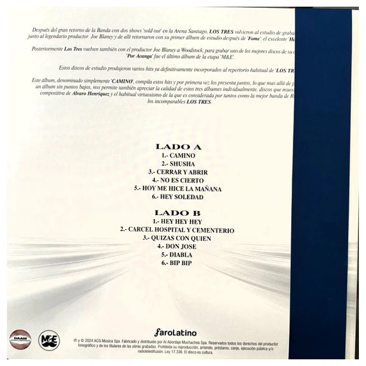 LOS TRES - CAMINO 2006-2024 / VINILO 2