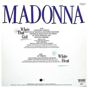MADONNA - WHO'S THAT GIRL (EXTENDED VERSION) / 12