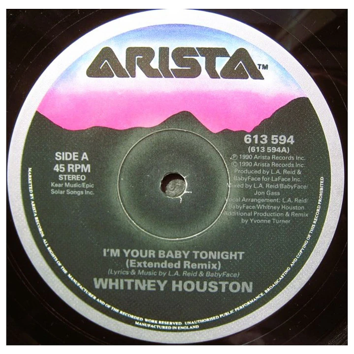 WHITNEY HOUSTON - I'M YOUR BABY TONIGHT / 12