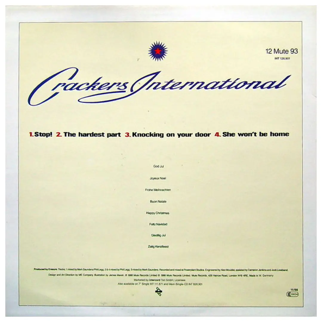 ERASURE - CRACKERS INTERNATIONAL EP / 12