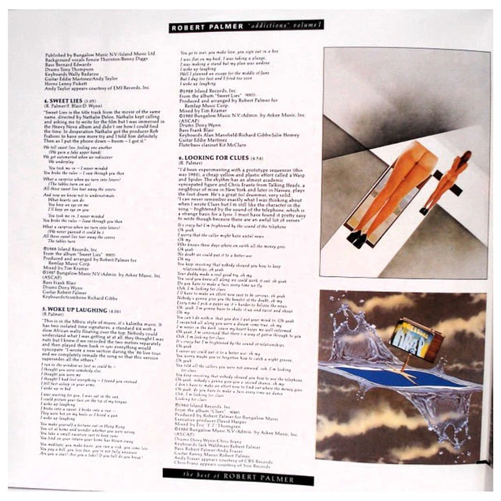ROBERT PALMER - ADDICTIONS VOLUME I / VINILO USADO 5