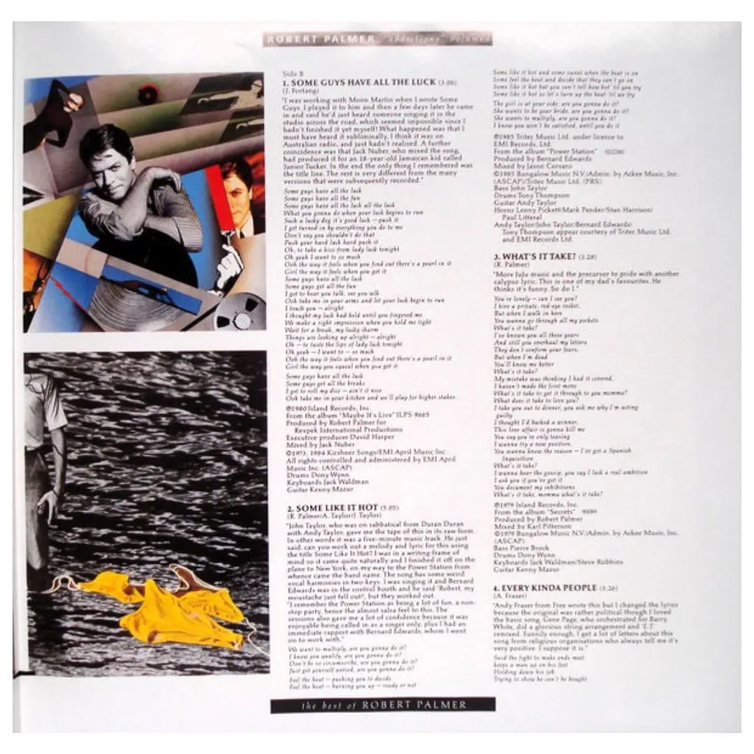 ROBERT PALMER - ADDICTIONS VOLUME I / VINILO USADO 6