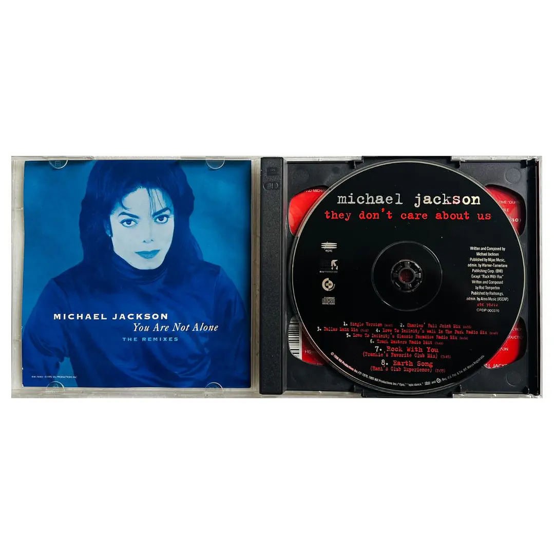 MICHAEL JACKSON - THEY DON'T CARE ABOUT US/YOU ARE NOT ALONE / CD SINGLE USADO 7