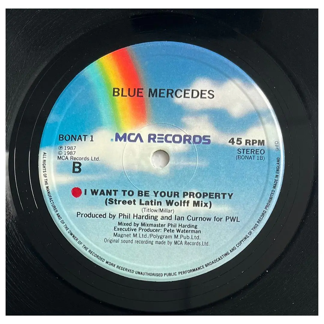BLUE MERCEDES - I WANT TO BE YOUR PROPERTY / 12