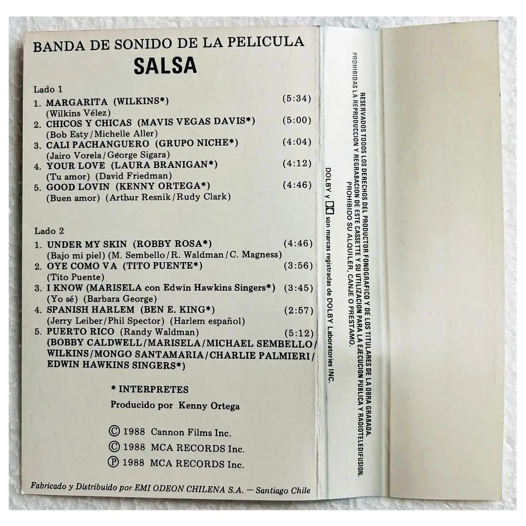 SALSA, LA PELICULA - SOUNDTRACK / CASSETTE USADO 4