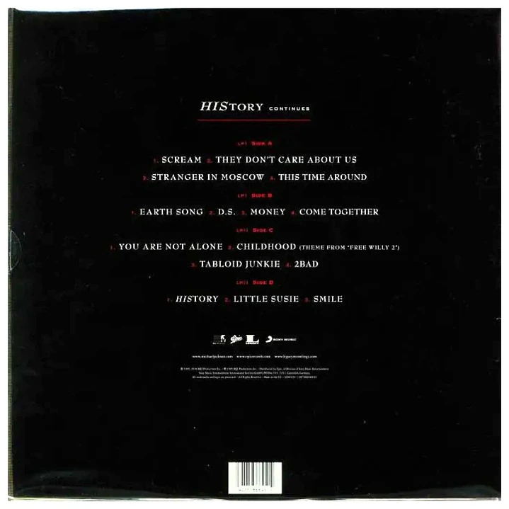 MICHAEL JACKSON - HISTORY CONTINUES (PICTURE DISC)(2LP) / VINILO 4
