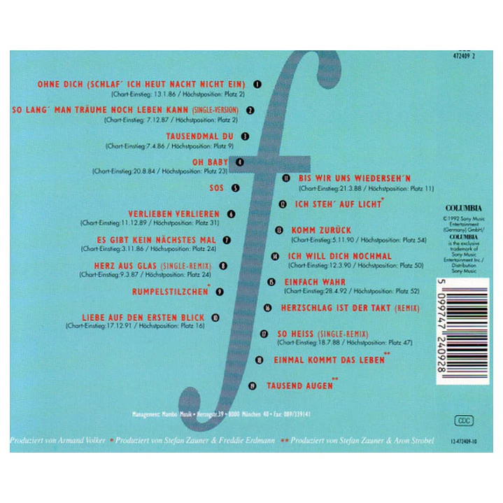 MUNCHENER FREIHEIT - GREATEST HITS / CD 2