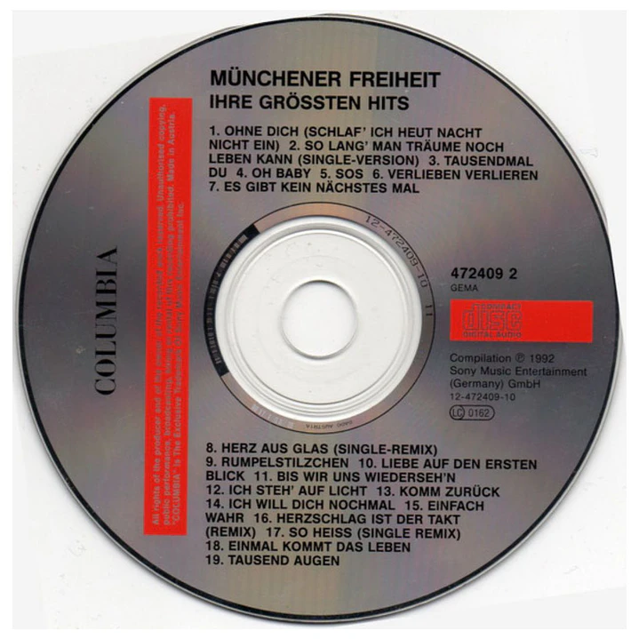 MUNCHENER FREIHEIT - GREATEST HITS / CD 3