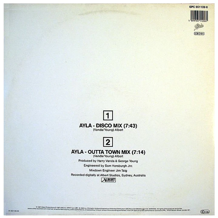 FLASH & THE PAN - AYLA (THE MIXES) / 12
