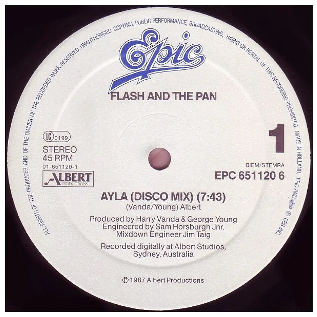 FLASH & THE PAN - AYLA (THE MIXES) / 12