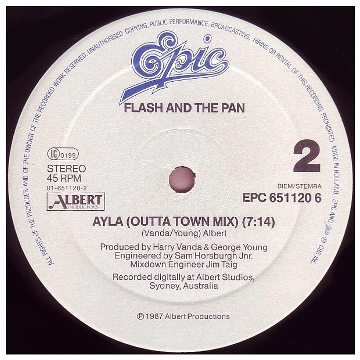 FLASH & THE PAN - AYLA (THE MIXES) / 12