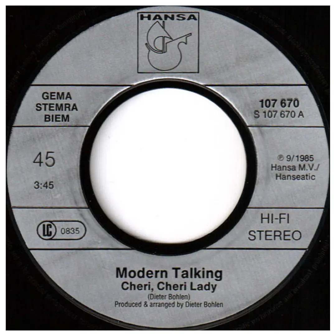 MODERN TALKING - CHERI, CHERI LADY / 7