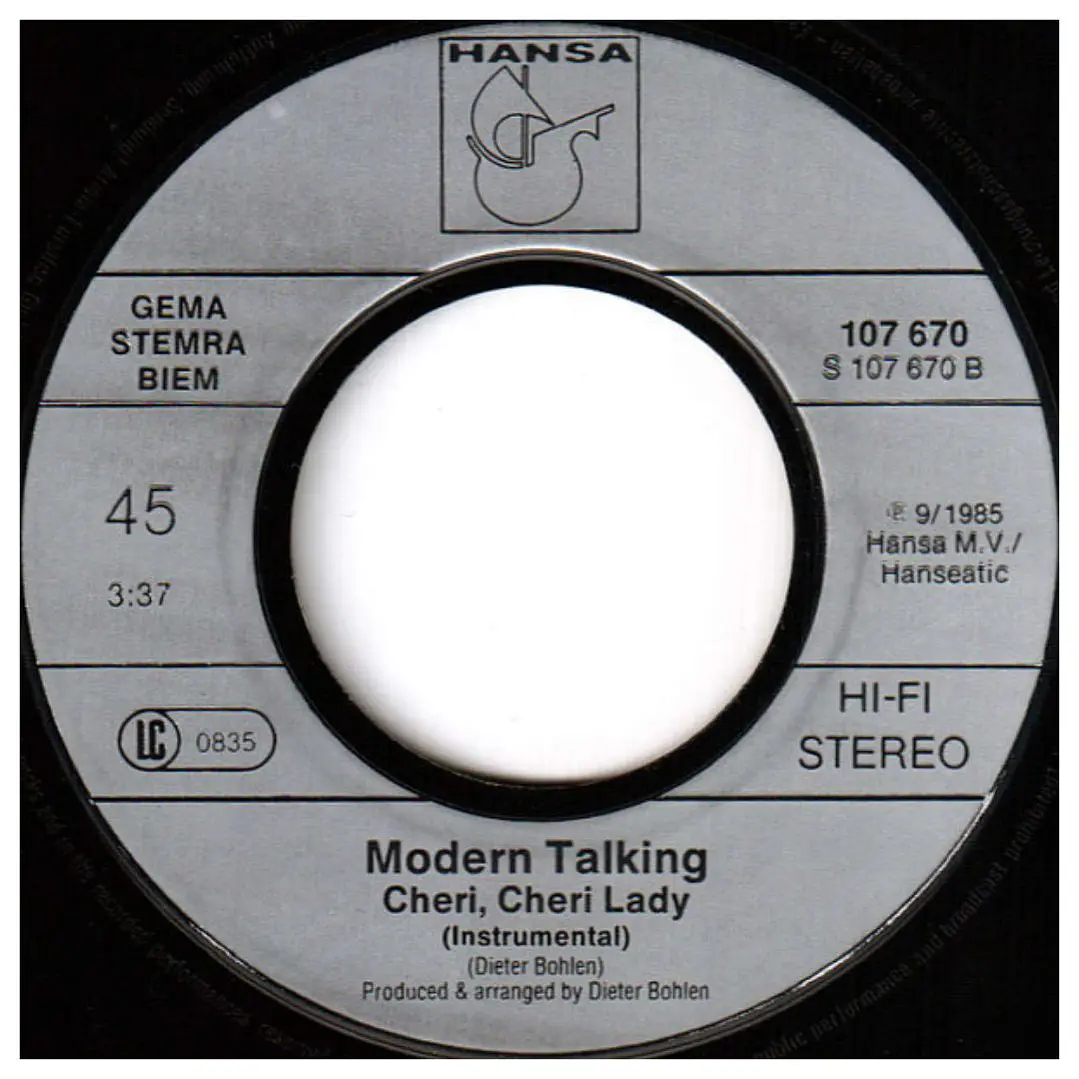 MODERN TALKING - CHERI, CHERI LADY / 7