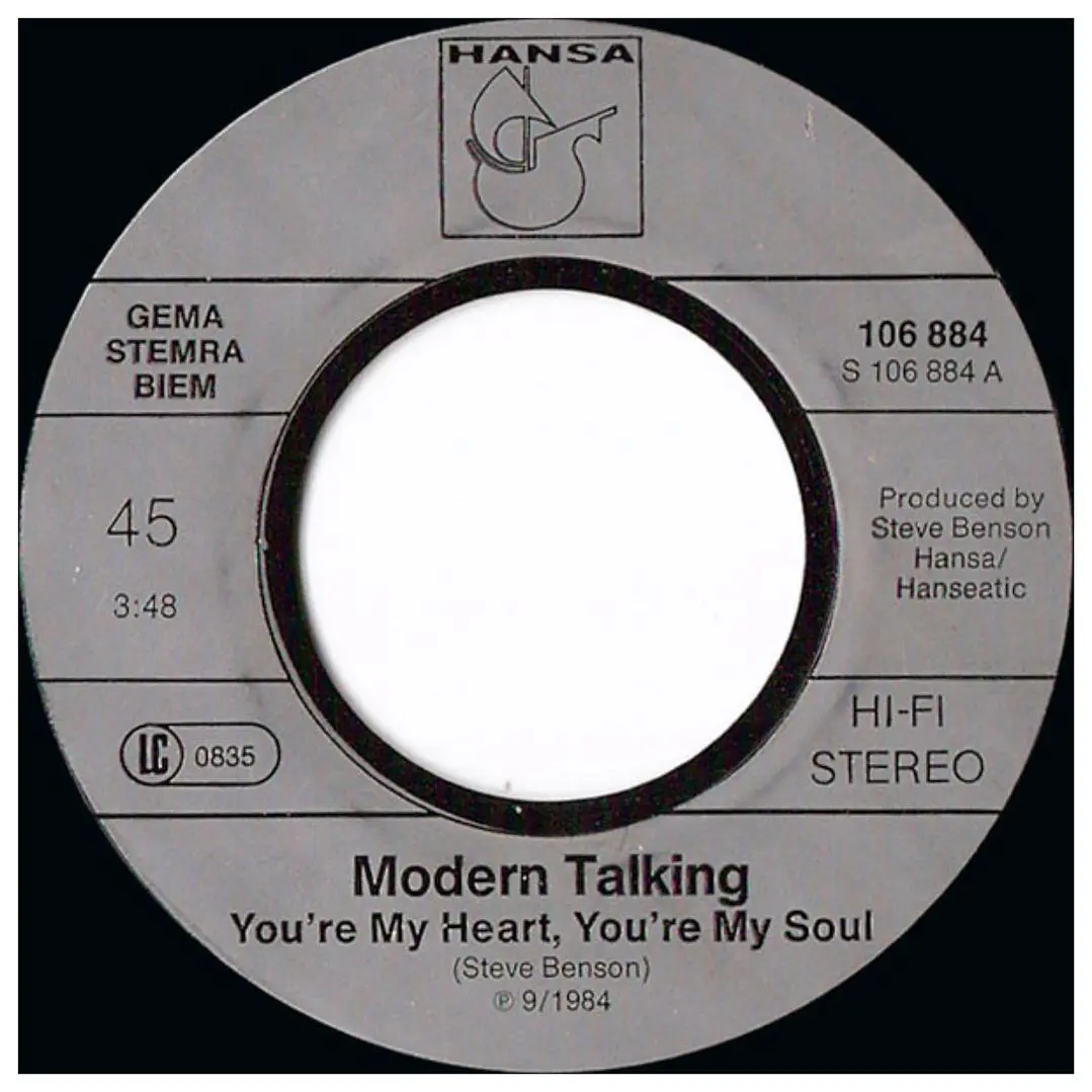 MODERN TALKING - YOU'RE MY HEART, YOU'RE MY SOUL / 7