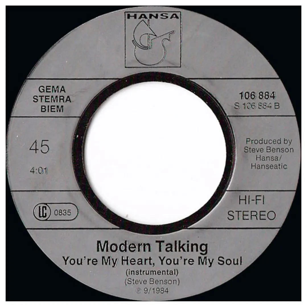 MODERN TALKING - YOU'RE MY HEART, YOU'RE MY SOUL / 7