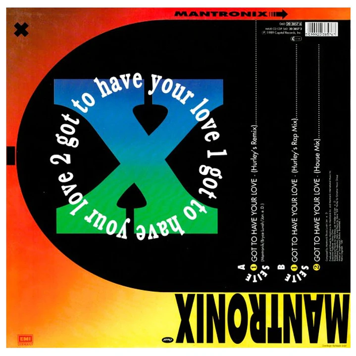 MANTRONIX - GOT TO HAVE YOUR LOVE (REMIX) / 12