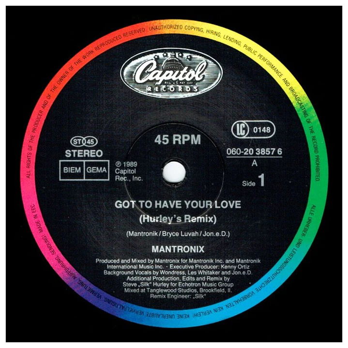 MANTRONIX - GOT TO HAVE YOUR LOVE (REMIX) / 12