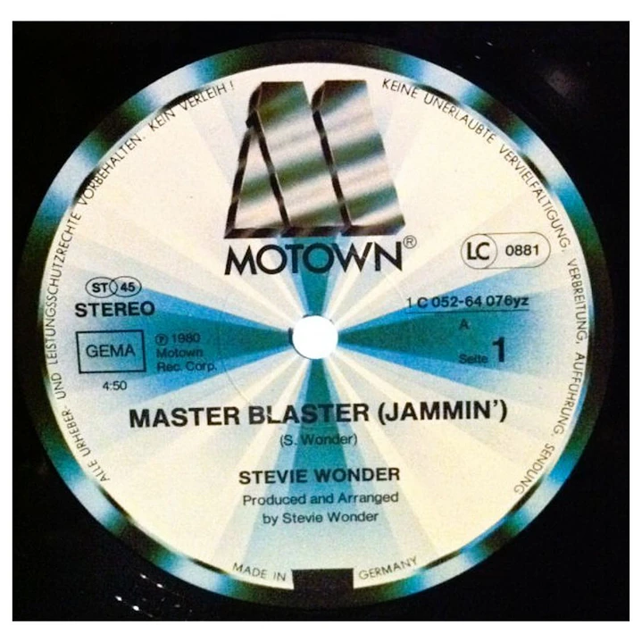 STEVIE WONDER - MASTER BLASTER (JAMMIN') / 12