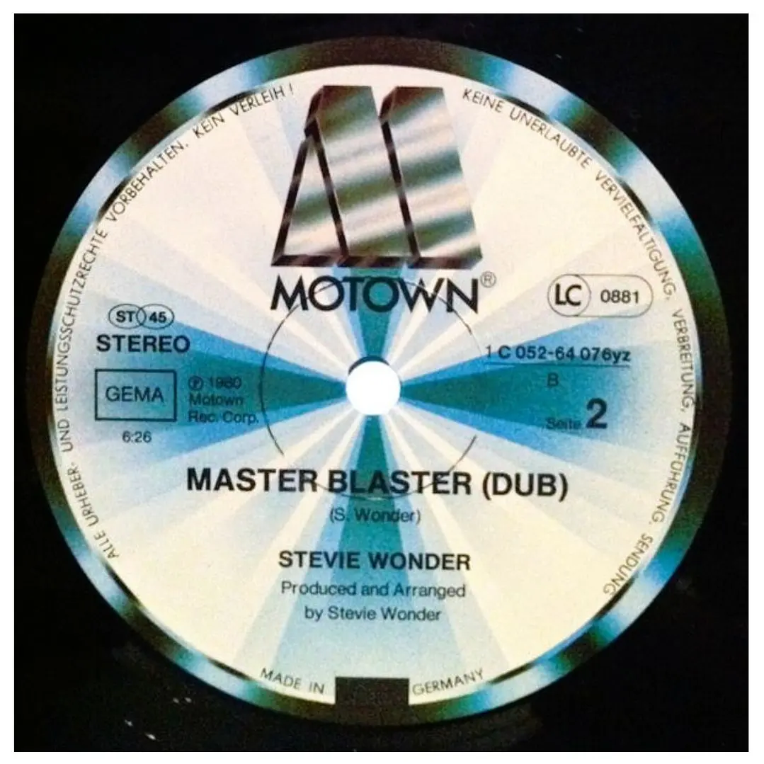 STEVIE WONDER - MASTER BLASTER (JAMMIN') / 12