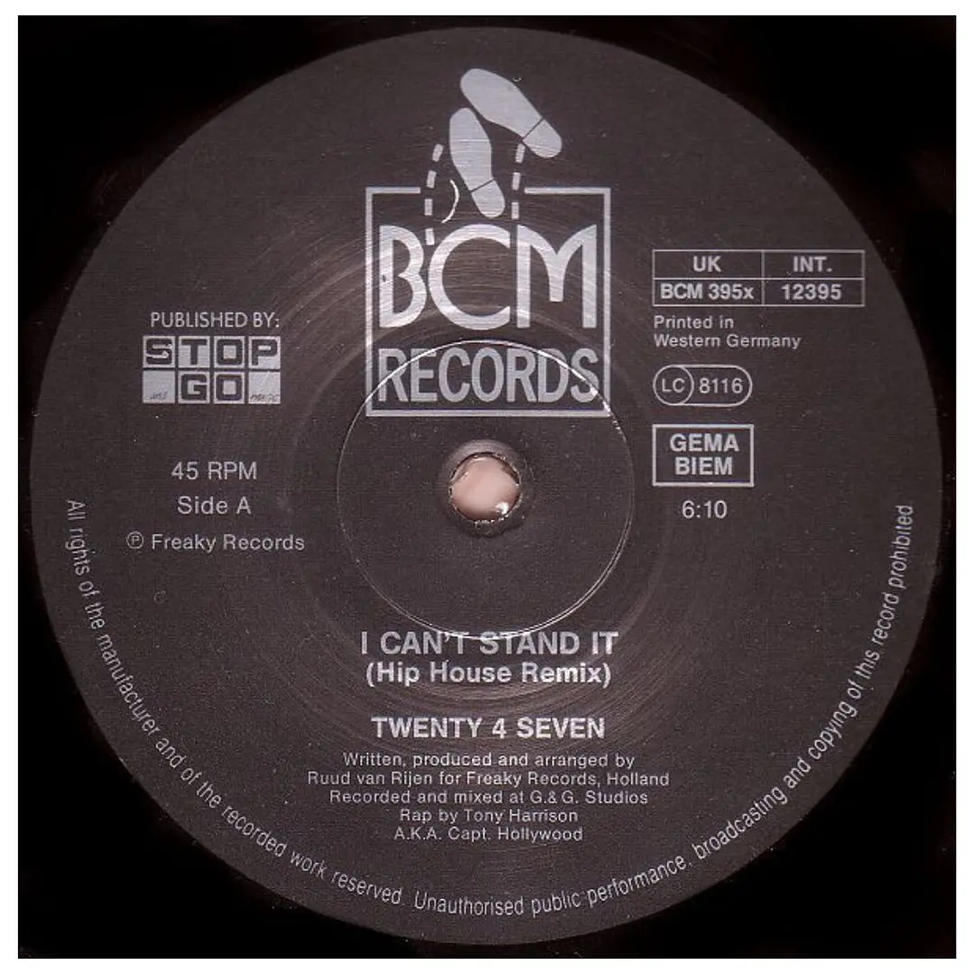 TWENTY 4 SEVEN - I CAN'T STAND IT / 12