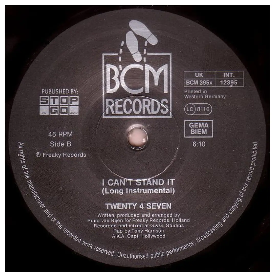 TWENTY 4 SEVEN - I CAN'T STAND IT / 12