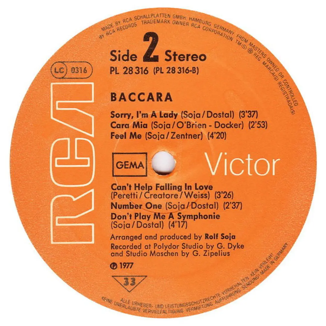 BACCARA - BACCARA / VINILO USADO  4