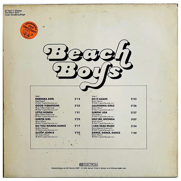 BEACH BOYS - BEACH BOYS HITS / VINILO USADO 2