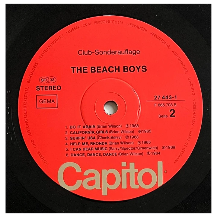BEACH BOYS - BEACH BOYS HITS / VINILO USADO 4