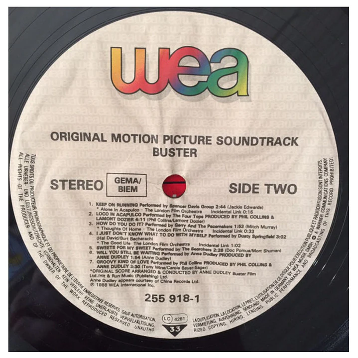 BUSTER - SOUNDTRACK / VINILO USADO 4
