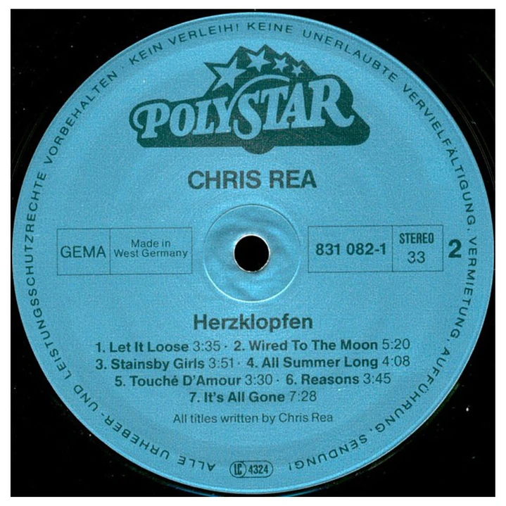 CHRIS REA - GREATEST HITS COLLECTION / VINILO USADO 4