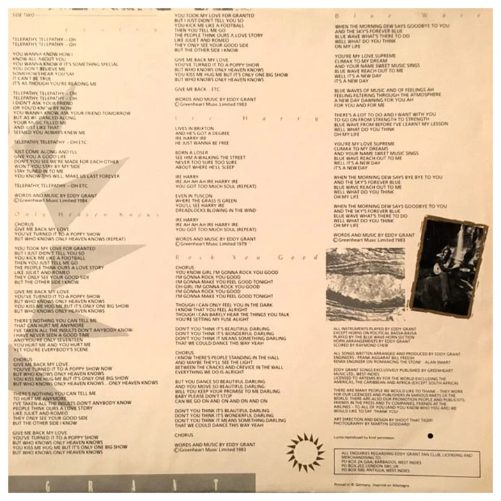 EDDY GRANT - GOING FOR BROKE / VINILO USADO 3