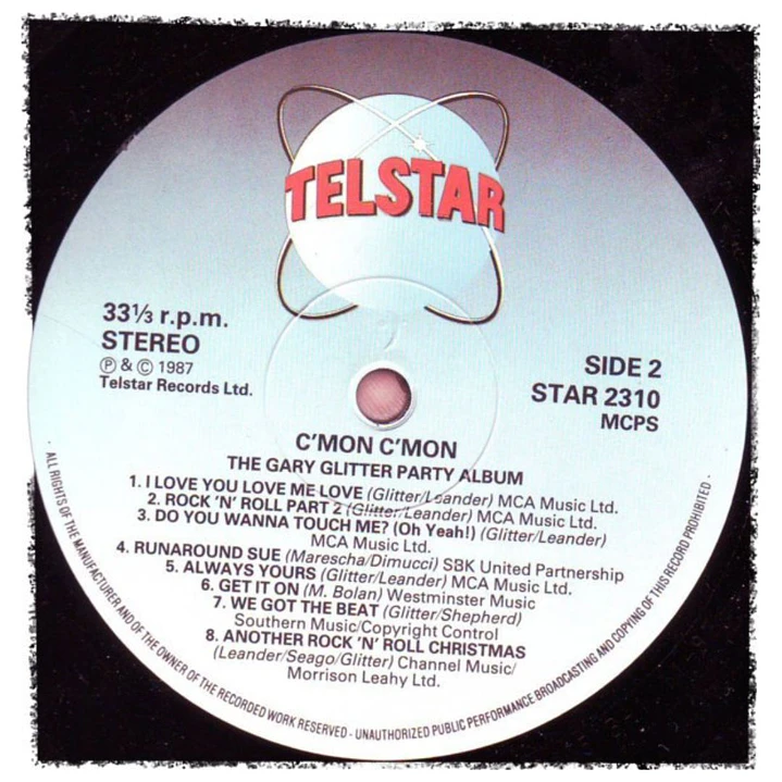 GARY GLITTER - THE PARTY ALBUM / VINILO USADO 4