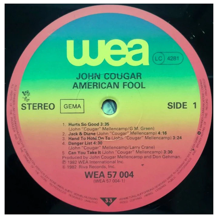 JOHN COUGAR - AMERICAN FOOL / VINILO USADO 5