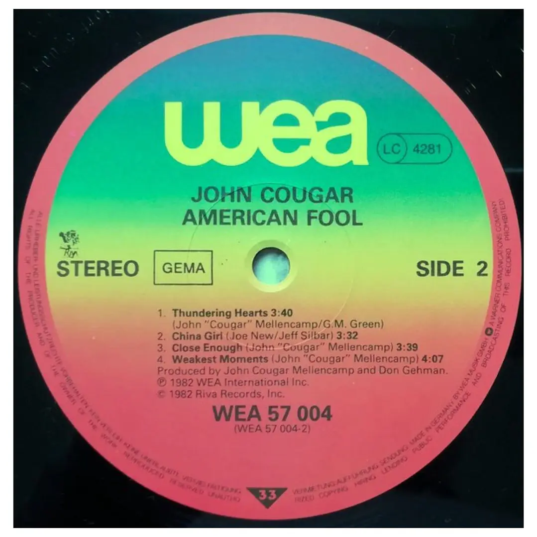 JOHN COUGAR - AMERICAN FOOL / VINILO USADO 6