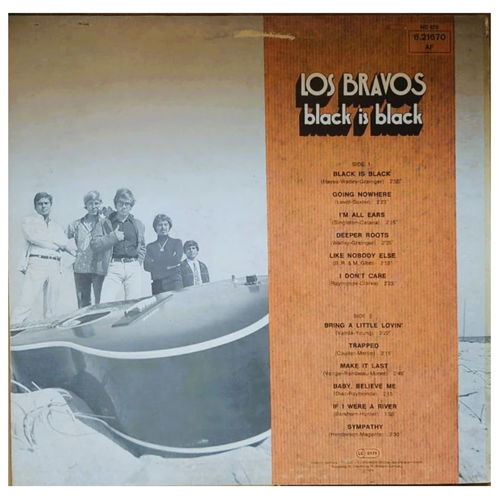LOS BRAVOS - BLACK IS BLACK / VINILO USADO 2