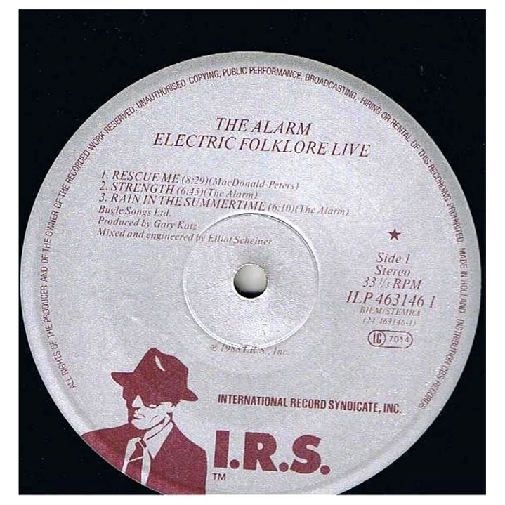 THE ALARM - ELECTRIC FOLKLORE LIVE / VINILO USADO 5