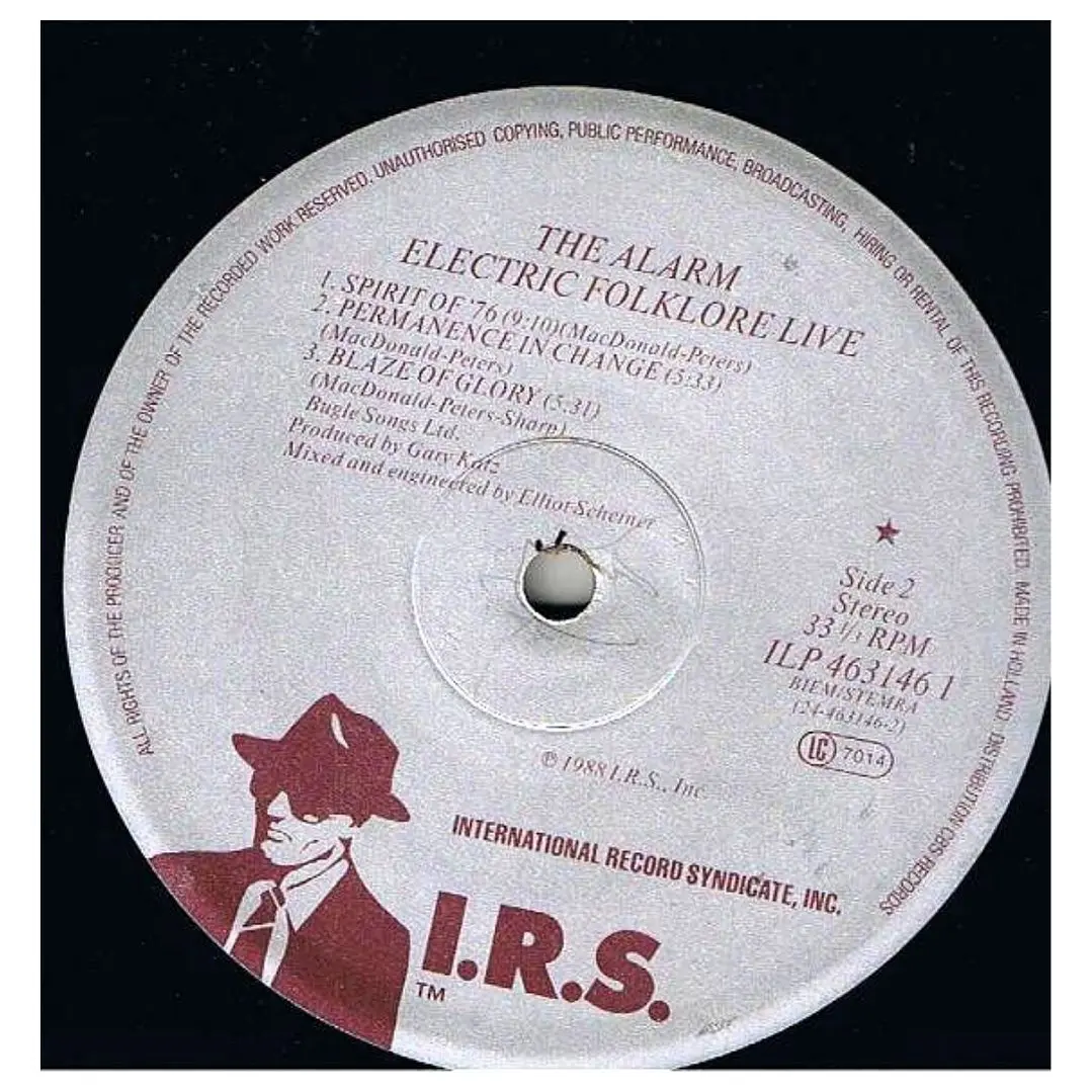 THE ALARM - ELECTRIC FOLKLORE LIVE / VINILO USADO 6