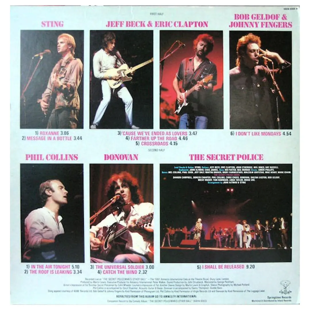 THE SECRET POLICEMAN'S OTHER BALL - THE MUSIC: VARIOUS / VINILO 2