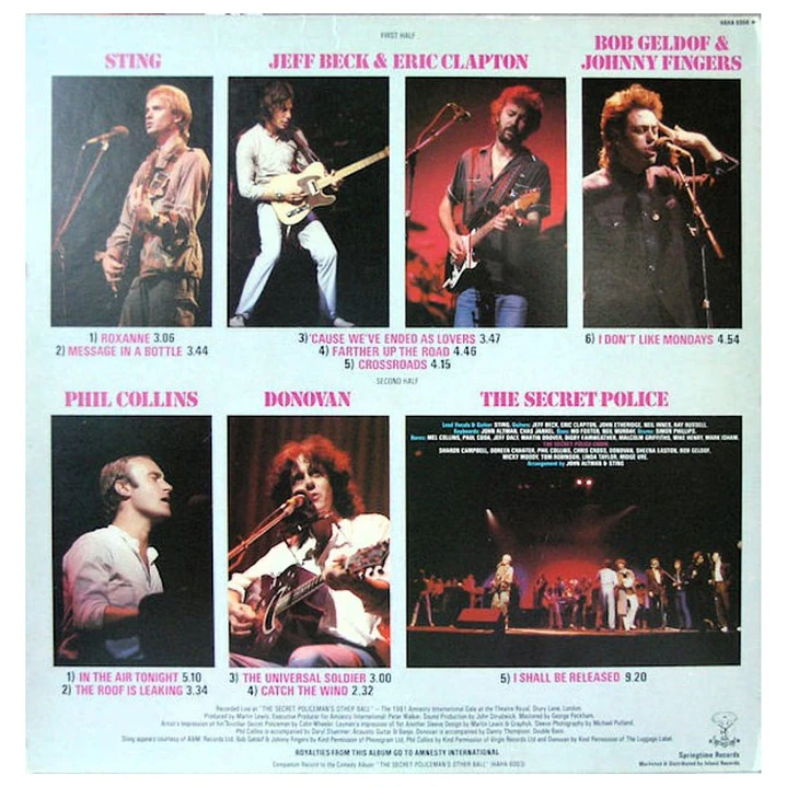 THE SECRET POLICEMAN'S OTHER BALL - THE MUSIC: VARIOUS / VINILO 2