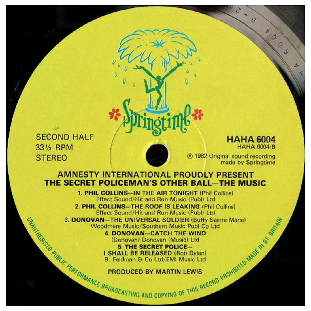THE SECRET POLICEMAN'S OTHER BALL - THE MUSIC: VARIOUS / VINILO 6