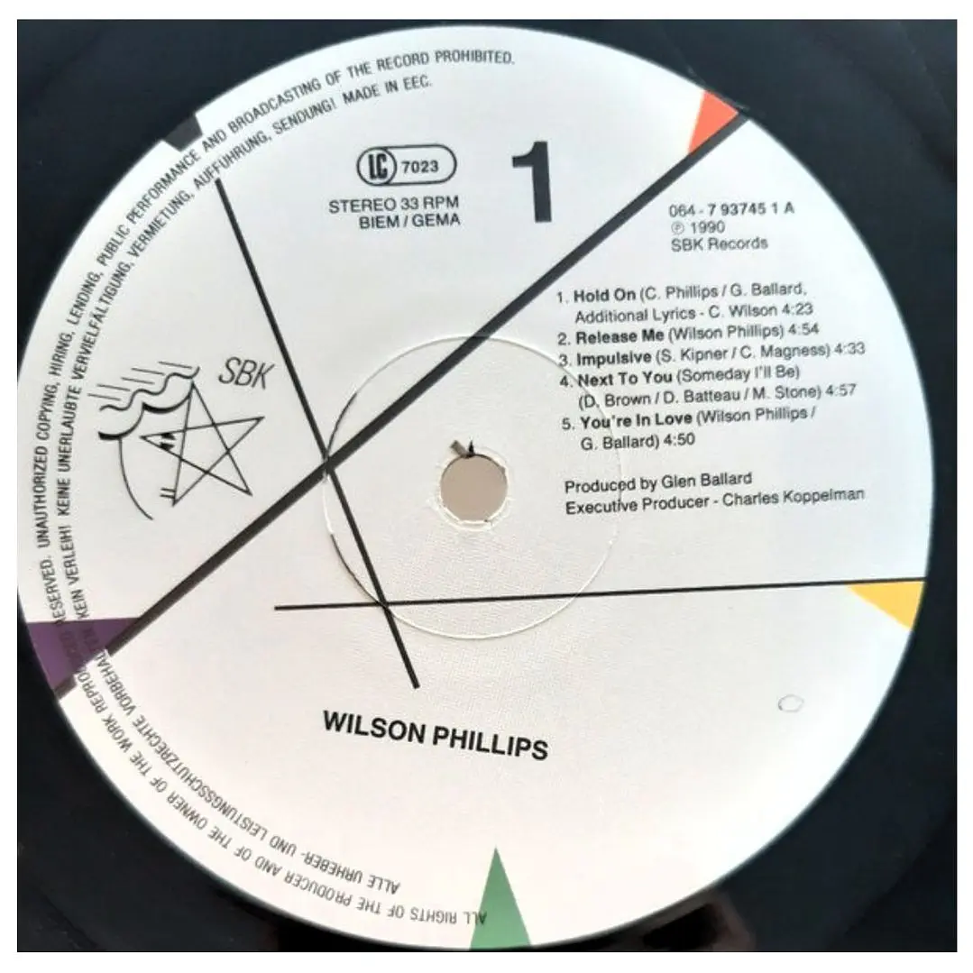 WILSON PHILLIPS - WILSON PHILLIPS / VINILO USADO 5