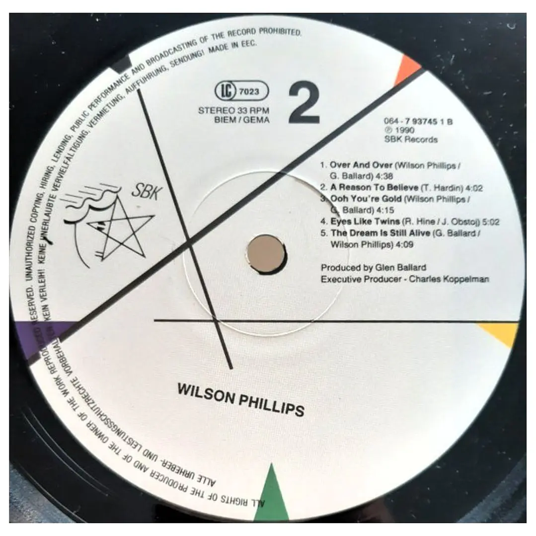WILSON PHILLIPS - WILSON PHILLIPS / VINILO USADO 6
