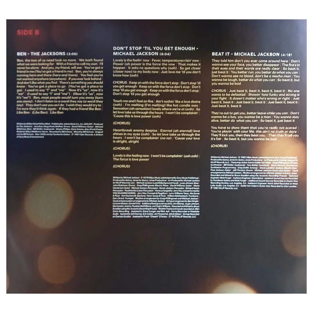 MICHAEL JACKSON - MICHAEL: SOUNDTRACK (2LP) / VINILO 6