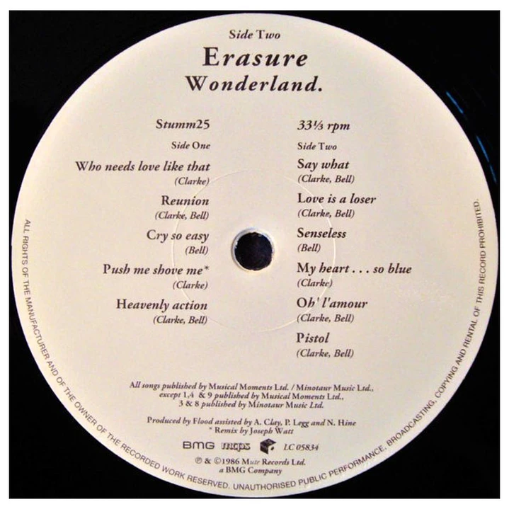 ERASURE - WONDERLAND / VINILO 5