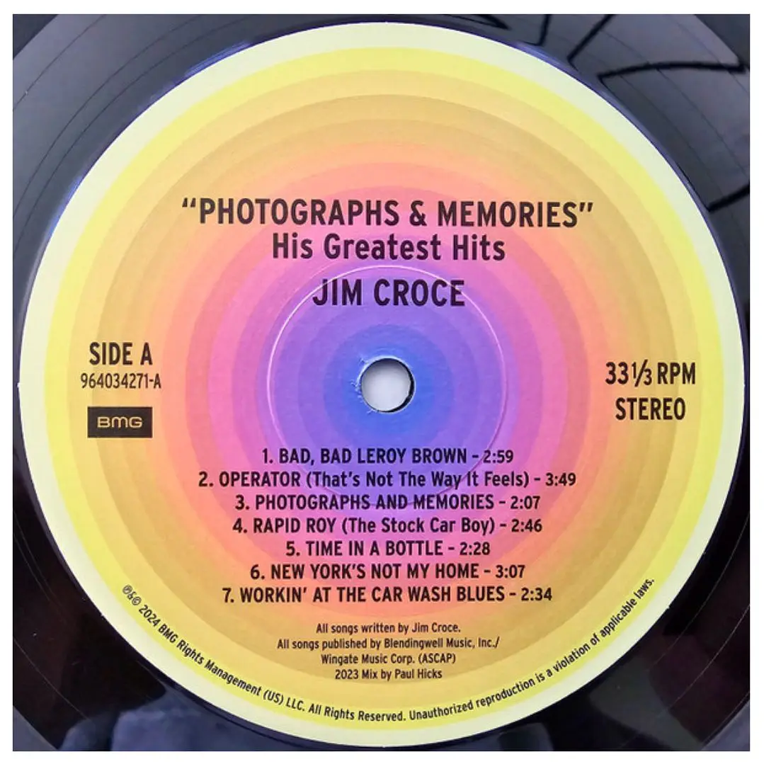 JIM CROCE - HIS GREATEST HITS / VINILO 6