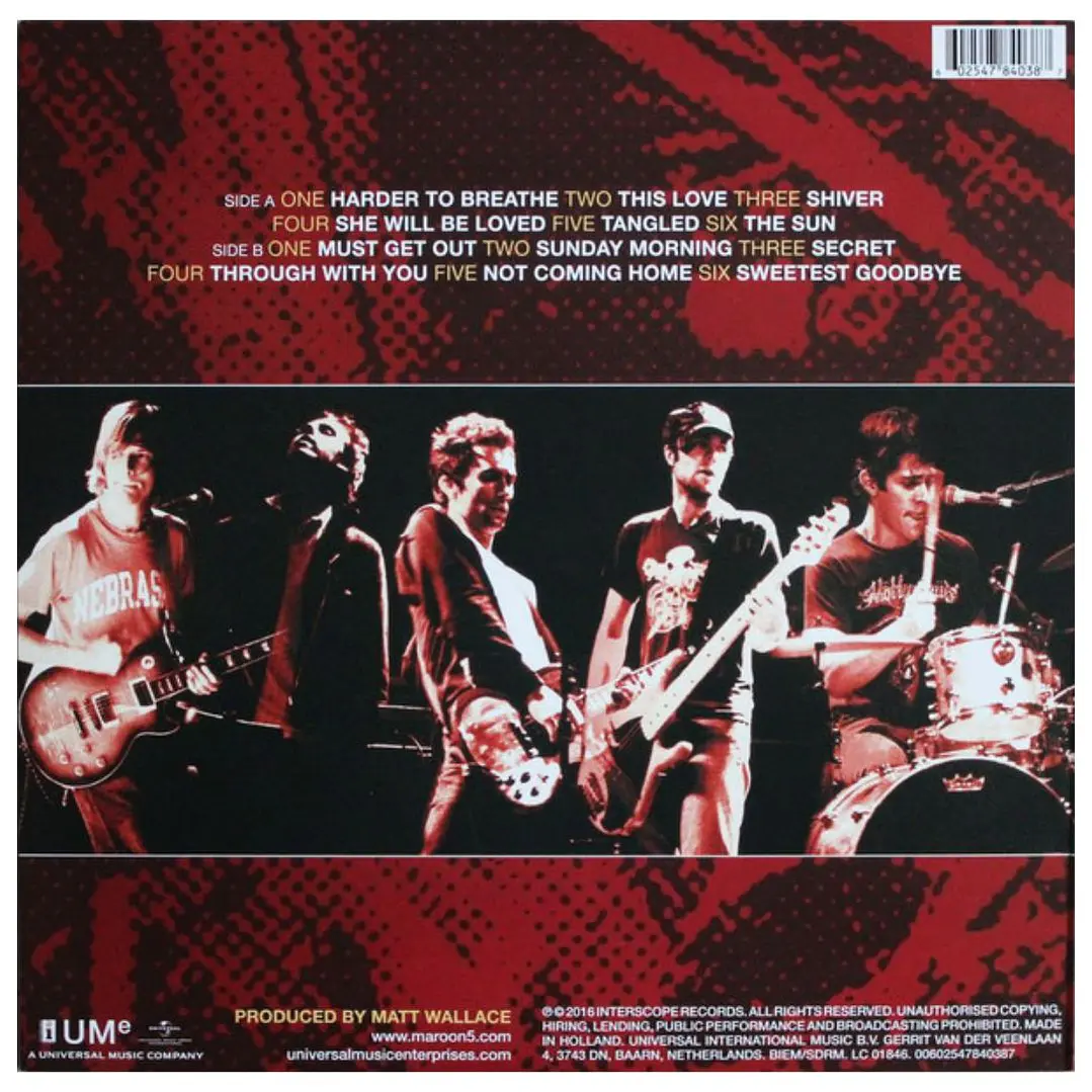 MAROON 5 - SONGS ABOUT JANE / VINILO 2