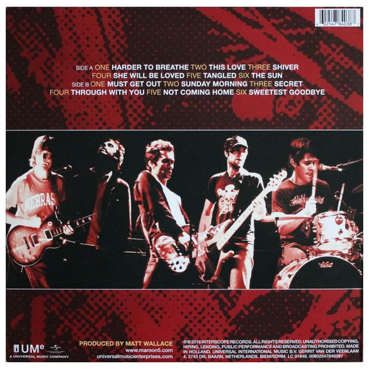 MAROON 5 - SONGS ABOUT JANE / VINILO 2