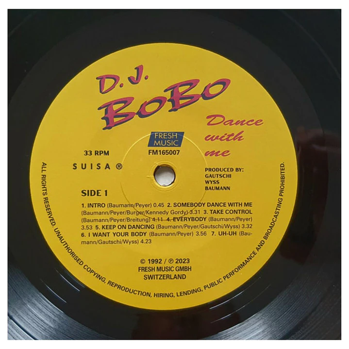 DJ BOBO - DANCE WITH ME / VINILO 4