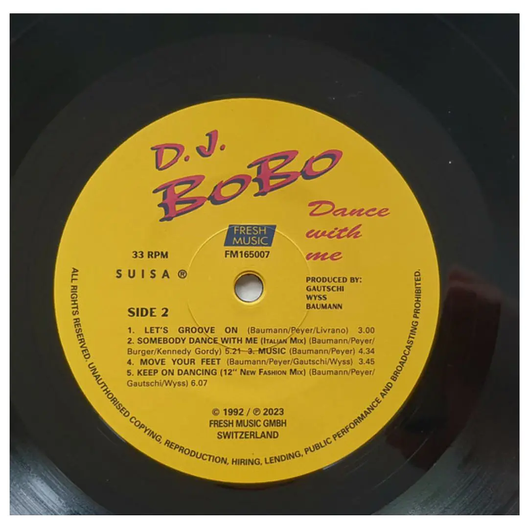 DJ BOBO - DANCE WITH ME / VINILO 5