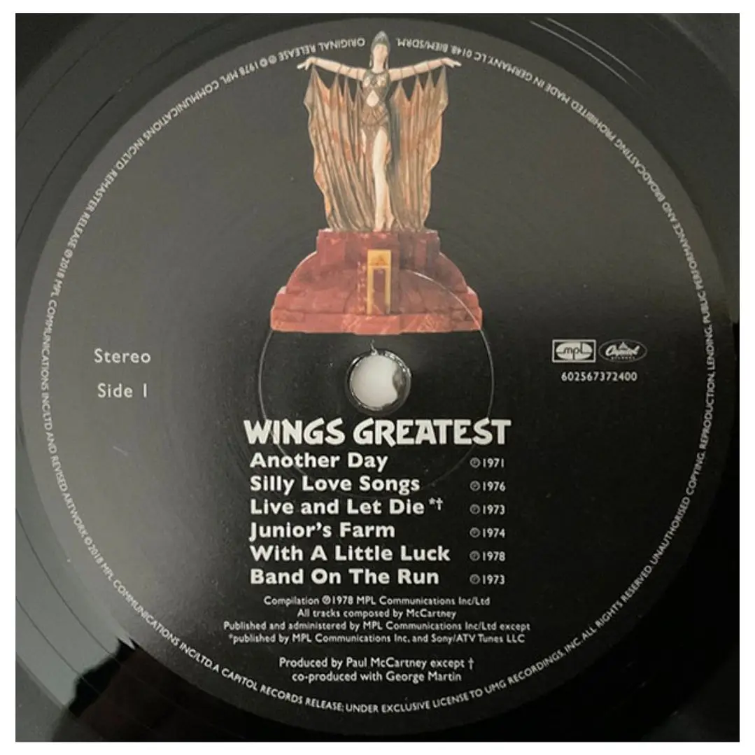 PAUL MCCARTNEY & WINGS - GREATEST / VINILO 6